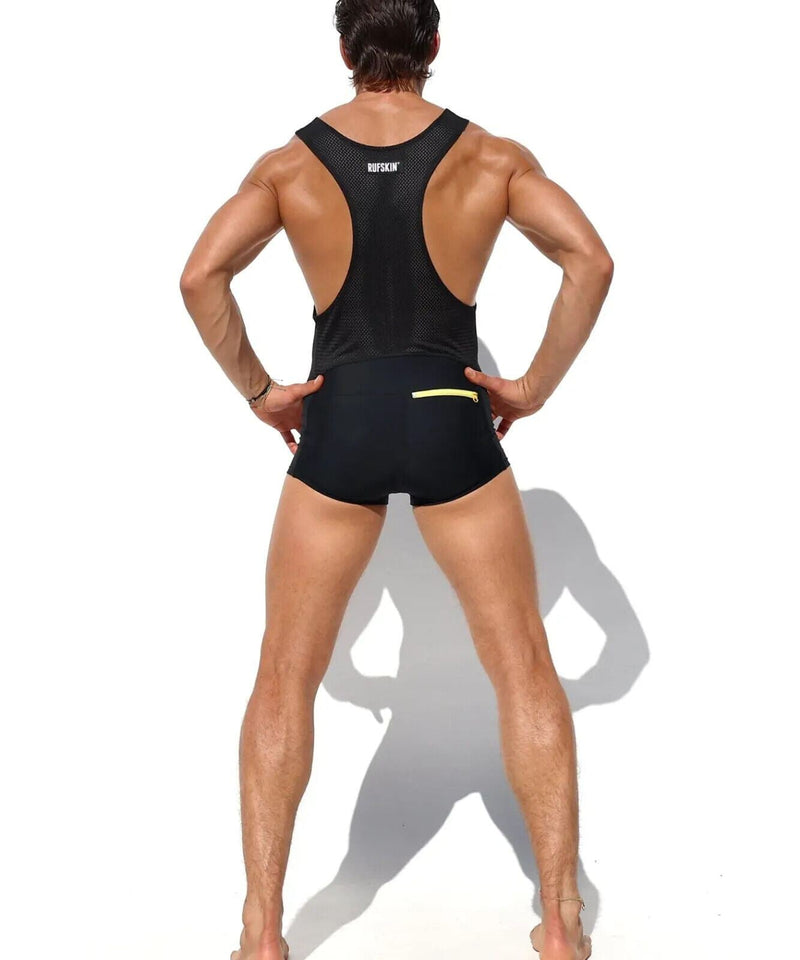 RUFSKIN Singlet RICKSON Stretch Sport 4-Way Mesh Bodysuit Black