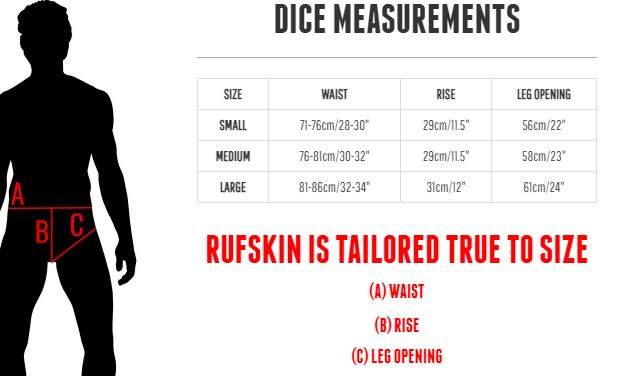 RUFSKIN! Swimwear DICE Jacquard Elastic Swim-Briefs Stretchy Nylon Black 46