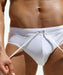 RUFSKIN THEO Swim-Briefs Perforated Stretchy Swimwear Back See-Through White 44