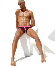 RUFSKIN THEO Swim-Briefs Perforated Swimwear See-Through Bubble Gum 44