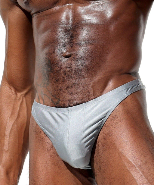 Rufskin Men Black Julius Rubberized spandex thong underwear size M L