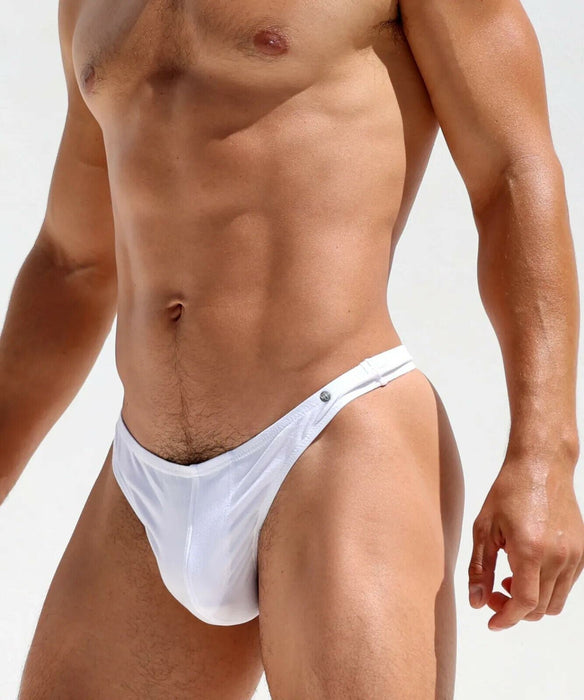 RUFSKIN Thongs Delta T-Back Thong Buttery-Soft Double-Sided Brushed Knit White 1