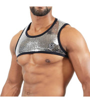 Sensational TOF PARIS Harness Broadway Fashion Garment Sequined  Silver 24