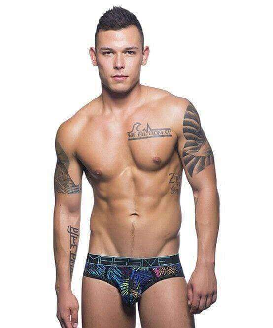SexyMenUnderwear.com Andrew Christian Brief Massive City Palms Mens Slips Fashion Briefs 90320 16