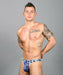 SexyMenUnderwear.com Andrew Christian Thong S*ck-it Y-Back Tangas Almost Naked Blue 91589 37