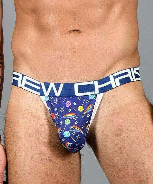 SexyMenUnderwear.com Andrew Christian Thong S*ck-it Y-Back Tangas Almost Naked Blue 91589 37
