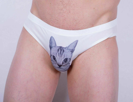 SexyMenUnderwear.com Brief JJ MALIBU Kitty Cat So Cute Brief Miaw Miaew Print 9
