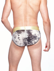 SexyMenUnderwear.com Fashion Soft Bief  "TANN MONTREAL" Gold Waistband Black/Gray 5