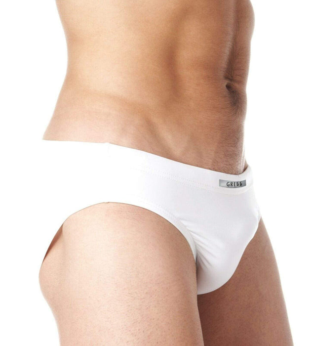 SexyMenUnderwear.com XL Gregg Homme SwimWear Ocean Swim-Boxer Quick Dry Swimsuit White 100335 219