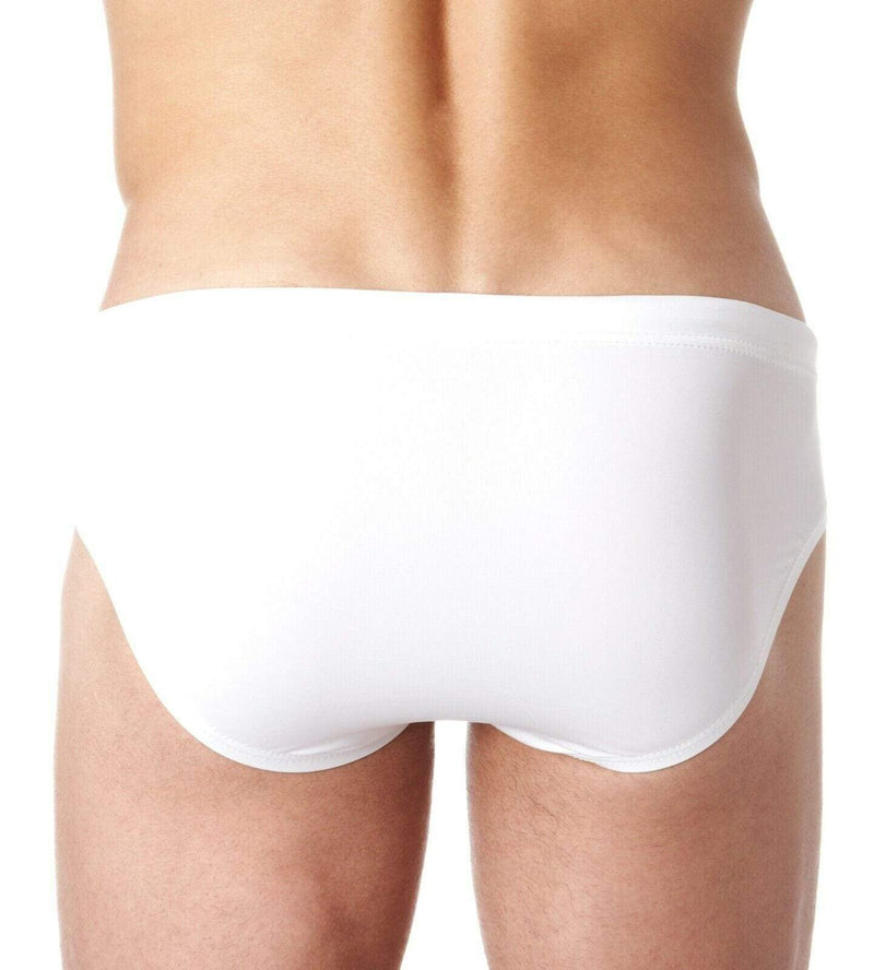 SexyMenUnderwear.com XL Gregg Homme SwimWear Ocean Swim-Boxer Quick Dry Swimsuit White 100335 219
