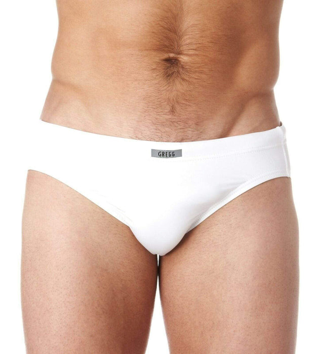 SexyMenUnderwear.com XL Gregg Homme SwimWear Ocean Swim-Boxer Quick Dry Swimsuit White 100335 219