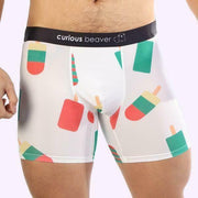 SexyMenUnderwear.com JJ Malibu Trunk Boxer Brief POPSICLE Boxers Funny Pops Print 7