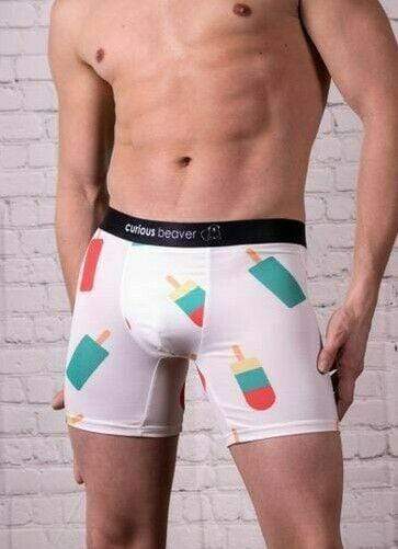 SexyMenUnderwear.com JJ Malibu Trunk Boxer Brief POPSICLE Boxers Funny Pops Print 7