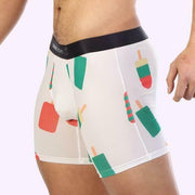SexyMenUnderwear.com JJ Malibu Trunk Boxer Brief POPSICLE Boxers Funny Pops Print 7