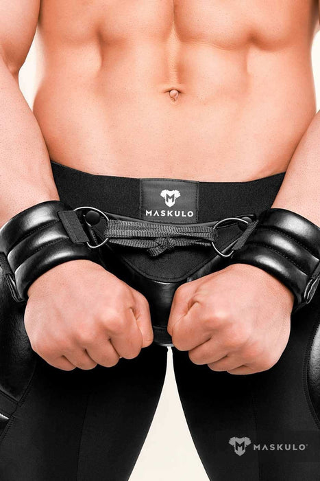 SexyMenUnderwear.com MASKULO Wristband Accessory Armored Next Men's D-Ring Wristband 1pc AC1210-90 13