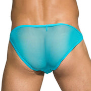 SexyMenUnderwear.com Private Structure Brief Intima Mesh Bikini Low-Rise Briefs Light Blue 3454 50