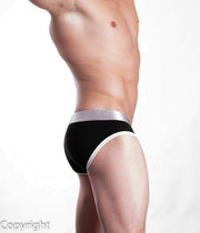 SexyMenUnderwear.com Private structure Brief Spectrum X Cotton Briefs Slips Black 3683 52