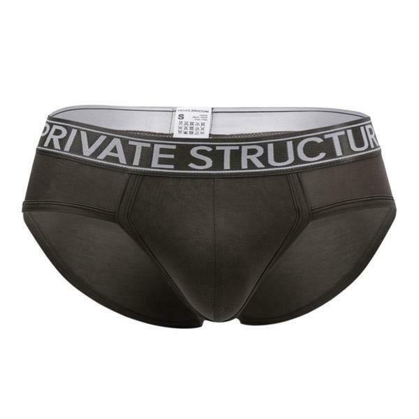 SexyMenUnderwear.com Private Structure Brief Sport Platinum Platinum Low Rise Gray 3748 55