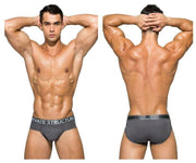 SexyMenUnderwear.com Private Structure Brief Sport Platinum Platinum Low Rise Gray 3748 55