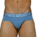 SexyMenUnderwear.com Private Structure Briefs Platinum Bamboo Underwear Contour Brief Blue 3748 52
