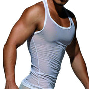SexyMenUnderwear.com Private Structure Tanktop Desire Intima mesh Tank Top Singlet White 3451 90