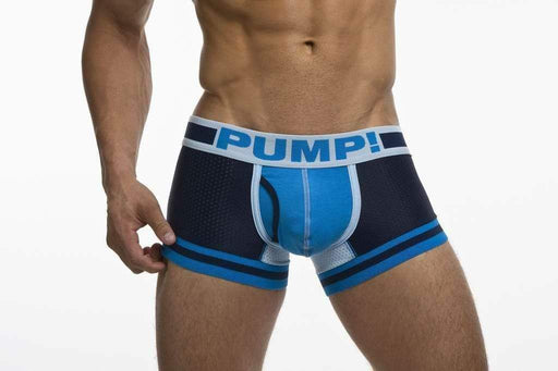 SexyMenUnderwear.com PUMP! Boxer TouchDown True Blue Mens Cotton Boxers Underwear 11056 T5