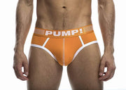 SexyMenUnderwear.com PUMP! Brief CREAMSICLE Micro Mesh Cotton Slip Athletic Sporty 12046