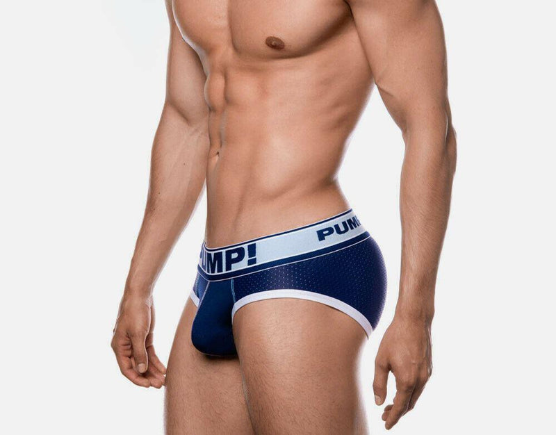 SexyMenUnderwear.com PUMP! Briefs Blue Steel Baby Blue Mesh Brief 12029 48a