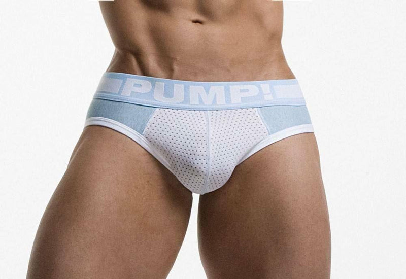 SexyMenUnderwear.com PUMP! Briefs FROST Fashion Micro-Mesh Slip Low Cut Super Soft 12025