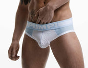 SexyMenUnderwear.com PUMP! Briefs FROST Fashion Micro-Mesh Slip Low Cut Super Soft 12025