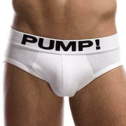 SexyMenUnderwear.com PUMP! Classic Briefs Full Mesh Body Cotton Calzoncillos White 12008 17
