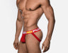 SexyMenUnderwear.com PUMP! Jockstrap FLASH Micro-Mesh Elastic Waistband Red 15021-66