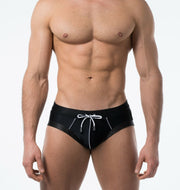 SexyMenUnderwear.com PUMP! Swim-Brief Swimwear WaterBrief Adjustable Drawstring Black 13005 T11