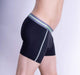 SexyMenUnderwear.com Punto Blanco Boxer Metallic Long Boxers Trunk Super Soft Calecons Black 3464 19