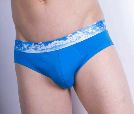 SexyMenUnderwear.com Punto Blanco Brief Sky Cloud Cotton Briefs Light Blue 3385 16