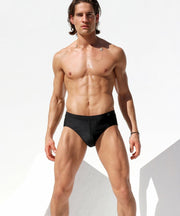 SexyMenUnderwear.com RUFSKIN Briefs EL CAMINO Retro Classic Mid-Waist Slip Faux-Fly Black 31