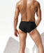 SexyMenUnderwear.com RUFSKIN Briefs EL CAMINO Retro Classic Mid-Waist Slip Faux-Fly Black 31