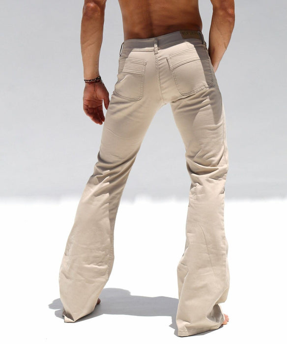 SexyMenUnderwear.com RUFSKIN Jeans JUKA TWILL Premium Cotton Jeans Denim Leatherette Patch Sand