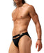 SexyMenUnderwear.com "RUFSKIN!" Swimwear BOXOL Swim-Briefs Shiny Stretchy-Nylon Shiny Black 47