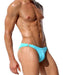SexyMenUnderwear.com RUFSKIN! Swimwear CARVER Swim Bikini Briefs Stretch Nylon Sky Blue OR Green 38