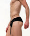 SexyMenUnderwear.com "RUFSKIN!" Swimwear SCREEN Swim-Briefs Perforated Stretch Nylon Mesh Black