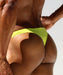 SexyMenUnderwear.com RUFSKIN Thongs Soft Single Layer T-Back JOHN Premium Stretch Rayon Lime 55