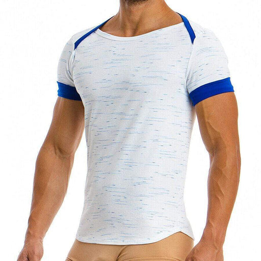 SexyMenUnderwear.com Shirt Modus Vivendi T-Shirt Mesure Cotton Jersey Chandail Blue 07842 52A