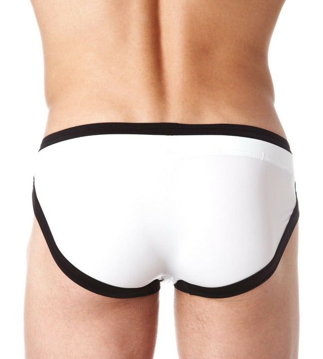 SexyMenUnderwear.com SMALL Greeg Homme Swim-Brief BoyToy Swimwear WHITE 100425 214