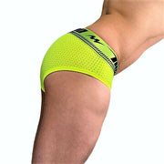 SexyMenUnderwear.com S SMALL Mao USA Sports Briefs Comfy Mesh Neon 7522 17