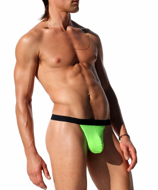 SexyMenUnderwear.com S SMALL ''RUFSKIN Vital GREEN AF'' Sexy Pouch Backless Thongs Matte Fabric 33