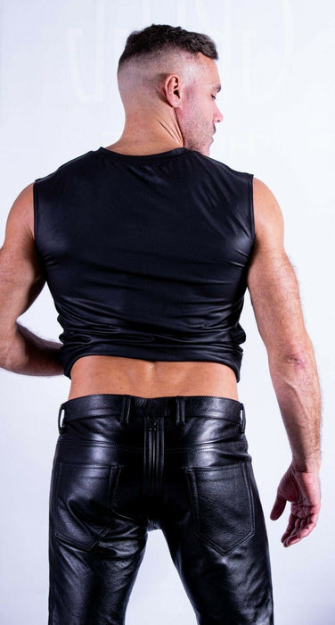 SexyMenUnderwear.com SMU Incredible back to front zip quick access cow hide lined pants 29/31w 2
