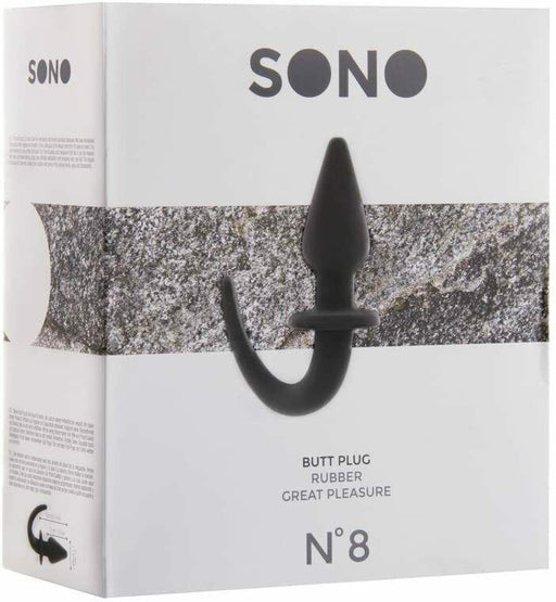 SexyMenUnderwear.com Sono Butt Plug Rubber Great Pleasure Anal Fun Ultime Satisfaction Black N8 4inch