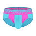 SexyMenUnderwear.com Sukrew Bloc Brief Unlined For Extra Stretch Bold Blue/Pink 25