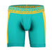 SexyMenUnderwear.com SUKREW Boxer Sprint Cycle Short Long Boxer Large Contour Pouch Teal/Mustard